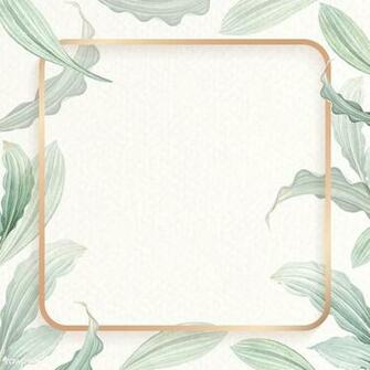 Premium Vector Of Blank Square Leafy Background