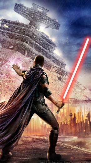 Force Unleashed Red Lightsaber Spaceship Wallpaper Wallpaperbyte