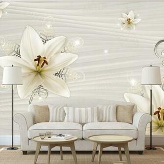 Wallpaper Creamy Illusion 3d Mural Illusions Decor