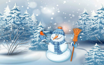 Snowmen Wallpaper