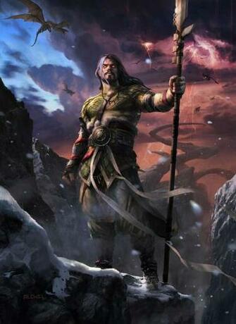 Artstation Sarkhan Unbroken Aleksi Briclot Mtg Art Fantasy