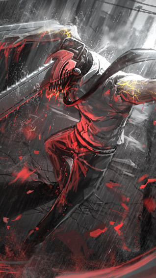 Chainsaw Man Denji Hybrid Form 4k Wallpaper iPhone HD Phone 111j