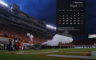Calendar Wallpaper Lane Stadium Virginia Tech Desktop