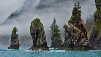 The Cove Of Spires In Kenai Fjords National Park Near Seward