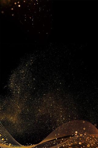Atmosphere Gold Powder Background Black Golden Particle