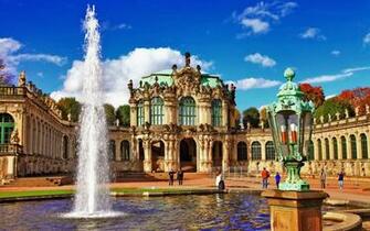 Zwinger Museum In Dresden City Germany Wallpaper HD