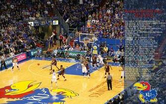 Kansas Jayhawks Basketball Wallpaper Ku Half Court