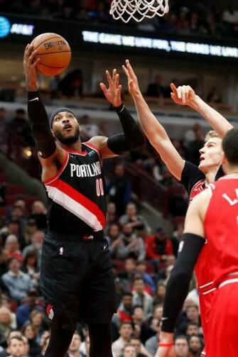 Anthony Scores Trail Blazers Beat Bulls Koin