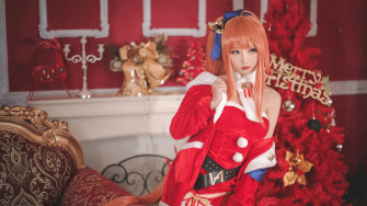 Cute Girl Christmas Cosplay HD 4k Wallpaper