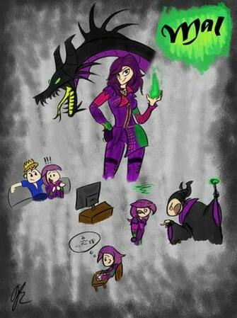 Disney Descendants Mal By Frostfiretnpd