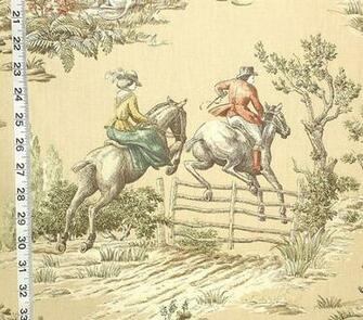 Horse Riding Fabric Equestrian Tan Toile Fishing From Brick House