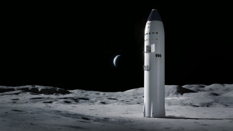 Starship On The Moon