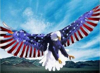 Tag Eagle American Flag