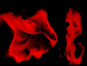 Wallpaper Flame Red And Black