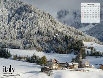 Wallpaper Calendar January Italy Magazine