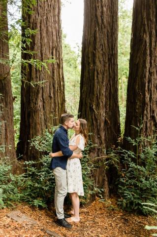 Alex Ben S Champagne Filled Santa Cruz Engagement Photos