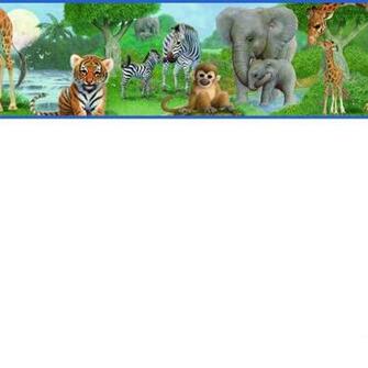 Borders By Chesapeake Jungle Bedtime Wallpaper Border Bbc46372b