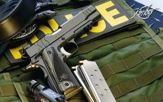 Police Weapon Widescreen Wallpaper Cool