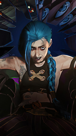 Jinx Arcane Phone Wallpaper