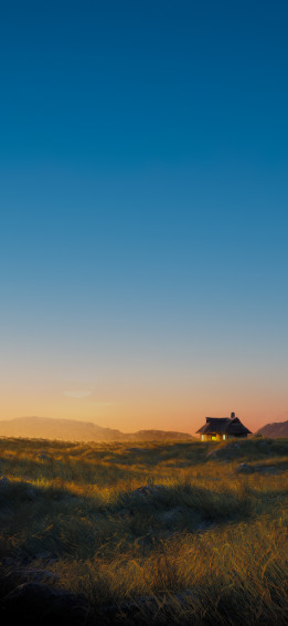 Wallpaper iPhone Chill Sunset In The House