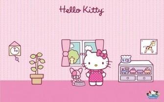 Gambar Wallpaper Kamar Hello Kitty Warna Pink Dp