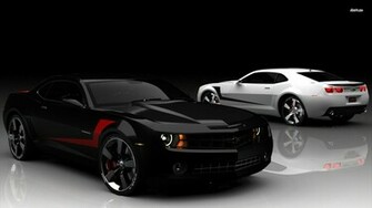 Black And White Chevrolet Camaro Car Wallpaper Full HD
