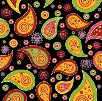 Paisley Wallpaper Pattern Colorful By Karen Arnold