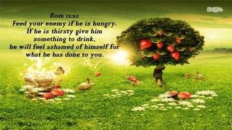 Feed Your Enemy If He Is Hungry