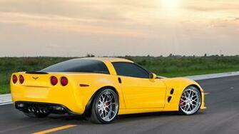 Chevrolet Yellow Corvette Wallpaper High Resolution Hq Background
