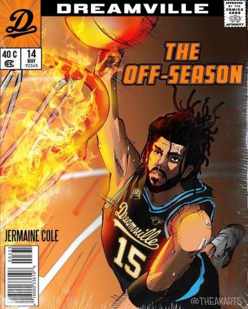 Dreamville The Off Season Graphic Poster Art Vintage