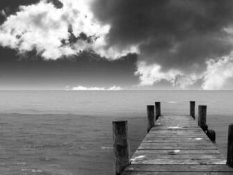 Black And White Wallpaper Beach Landscape HD