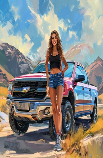 Girls And Trucks Wallpaper