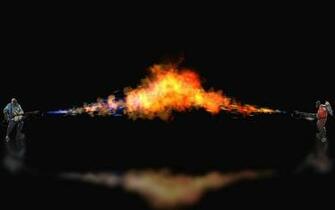 Fire Smoke Water Wallpaper HD 3d