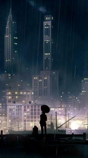 Sad Anime iPhone Wallpaper Image