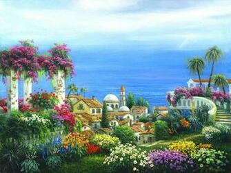 Seaside Overlook High Quality And Resolution Wallpaper