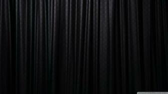 Window Curtain Black Wallpaper