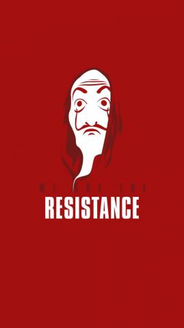 Money Heist Dali Mask Minimalist 8k Wallpaper