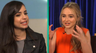 Exclusive Sabrina Carpenter And Sofia Carson Pull Off Hilarious
