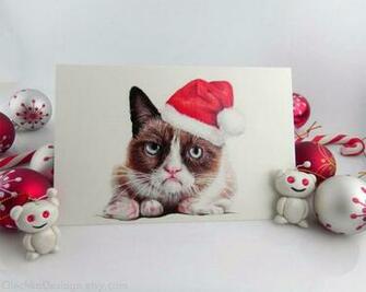 Grumpy Cat Christmas Wallpaper
