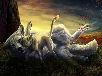 Fantasy Wolf Wallpaper