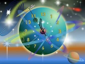 Rocket Clock Screensaver A Space In Your Computer