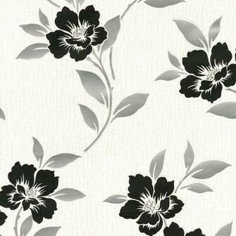 Debona Grace White Black Wallpaper