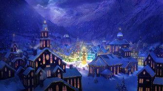 Christmas Village 4k Wallpaper iPhone HD Phone 5810h