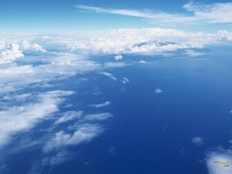 Sun Shines Blue Sky Wallpaper
