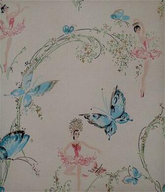 Mr Bluehaunt 1950s Wallpaper Bears And Ballet