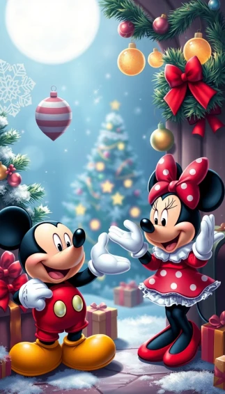 Disney Christmas Phone Wallpaper
