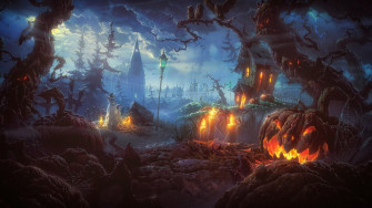 Spooky Halloween Background Wallpaper