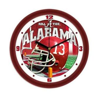 Alabama Crimson Tide Football Helmet Wall Clock
