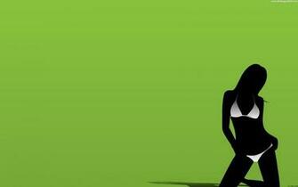 Best Lady In Bikini Vector Desktop Wallpaper Background Collection