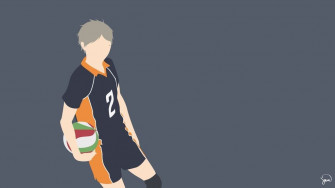 Koshi Sugawara Haikyuu Minimalist Wallpaper Tsukishima